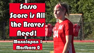 Manalapan 1 Marlboro 0 | HS Girls Soccer | Kayla Sasso Goal