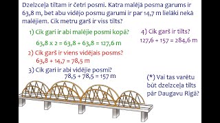 5.klase. Praktiska satura uzdevumi par decimāldaļu saskaitīšanu