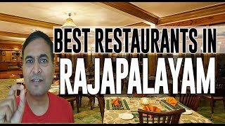 Best Restaurants and Places to Eat in Rajapalayam, India