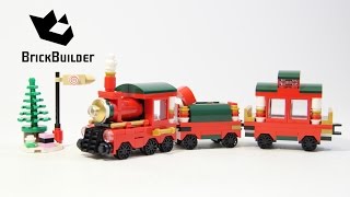 Lego Seasonal 40138 Christmas Train - Lego Speed Build