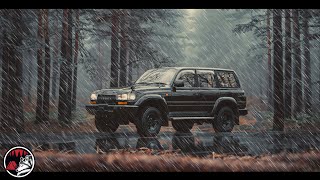 Rain Camping in a Rare Toyota 4x4 - ASMR Adventure for the Mind, for Sleep, and to Relax