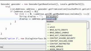 Android Application Development Tutorial 137 Geocoding a Location for an Address