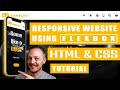 Responsive website from start to finish using flexbox | HTML & CSS tutorial | Web coding basics 4