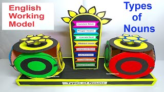 types of nouns - english working model project - diy - tlm - howtofunda