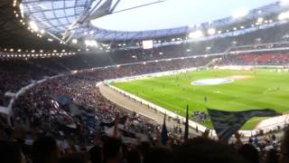 Hannover-Hertha: Im Gästeblock vor dem Spiel!