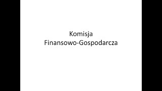 Komisja Finansowo-Gospodarcza Nr VIII - Rada Miasta Kędzierzyn-Koźle