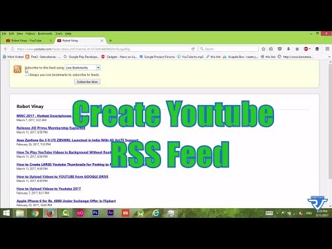 How to create RSS Feed Url for any Youtube Channel or Playlist How to create RSS Feed Url for any Youtube Channel or Playlist