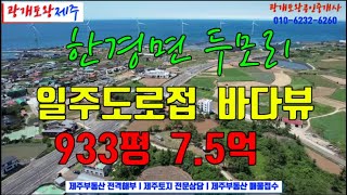 336. [제주도토지] 두모리마을 외곽  일주도로 접ㅣ2개도로 활용  4분할 가능ㅣ부지경계를 따라 수목병풍 경관  전면 상가  후면 펜션ㅣ광개토왕공인중개사 010-6232-6260