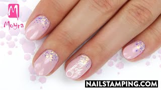 💅💍Glittering, gel polish nails for wedding season (nailstamping.com)