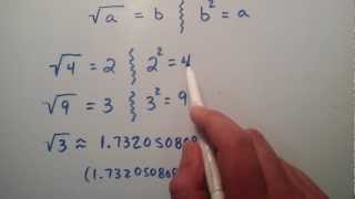 Square Roots , Intermediate Algebra , Lesson 10