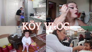 KÖY DÜĞÜNÜNE HAZIRLANDIM♥️EŞİMİN MEMLEKETİNE GELDİK | DETAYLI BUZDOLABI TEMİZLİĞİ , Köy vlog