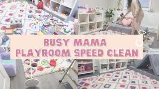 MESSY PLAYROOM CLEAN & ORGANIZE | Speed clean with me 2021| Speed Cleaning Playroom Clean With Me