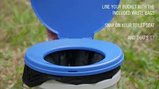 Portable Bucket Toilet Seat Set: Convenient and Comfortable Solution for Outdoor Sanitation