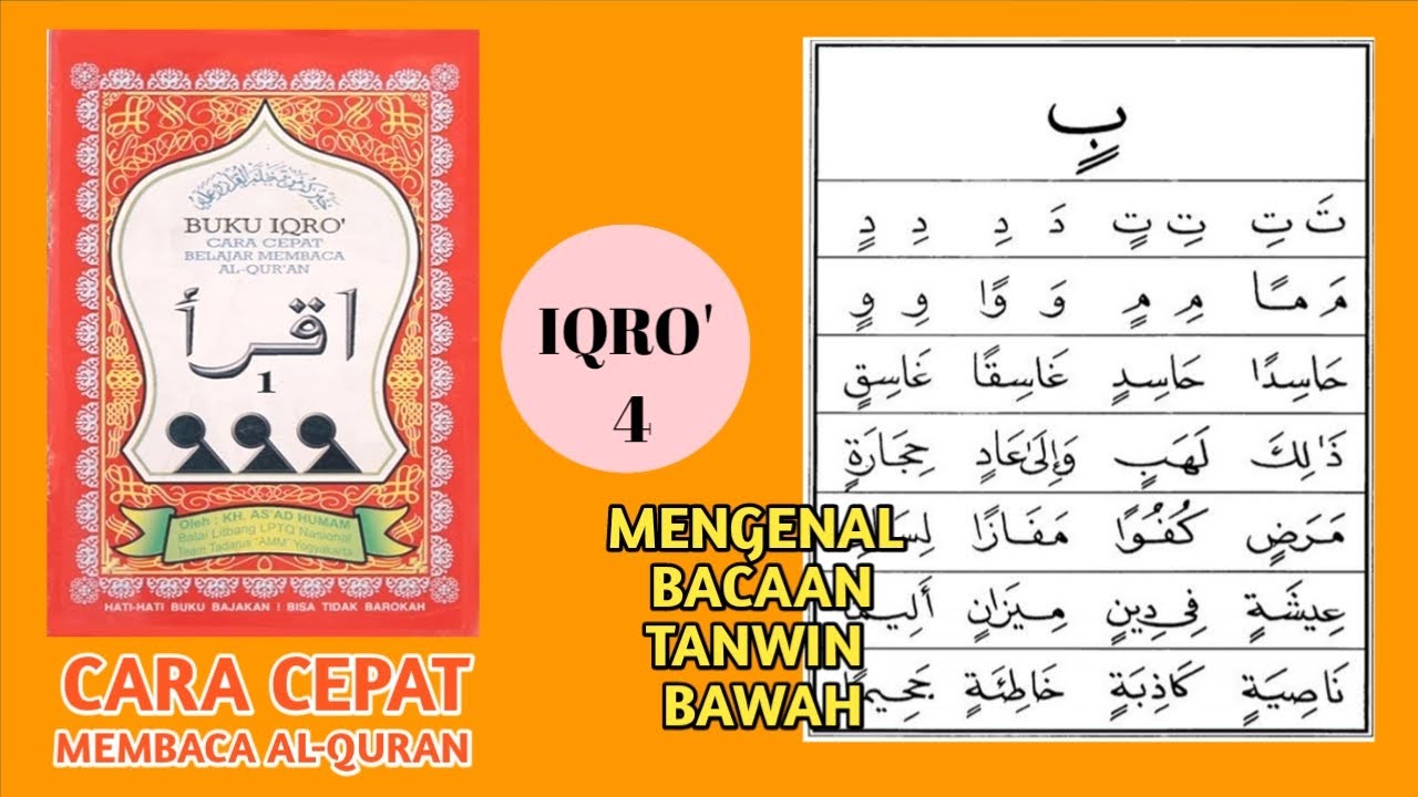 BELAJAR IQRO' 4 HALAMAN 3 - YouTube