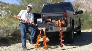 Lewis Multi Drill 4, 6 and 8 inch HD Earth Augers for Lewis chainsaw post hole digger