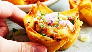 Chicken Wonton Cups - Show Me the Yummy