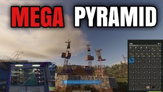 I built an UNRAIDABLE PYRAMID BUNKER BASE in rust - RUST CONSOLE EDITION