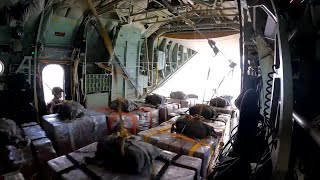 Inside look at airdrop of humanitarian aid to Gaza; US military to build floating dock