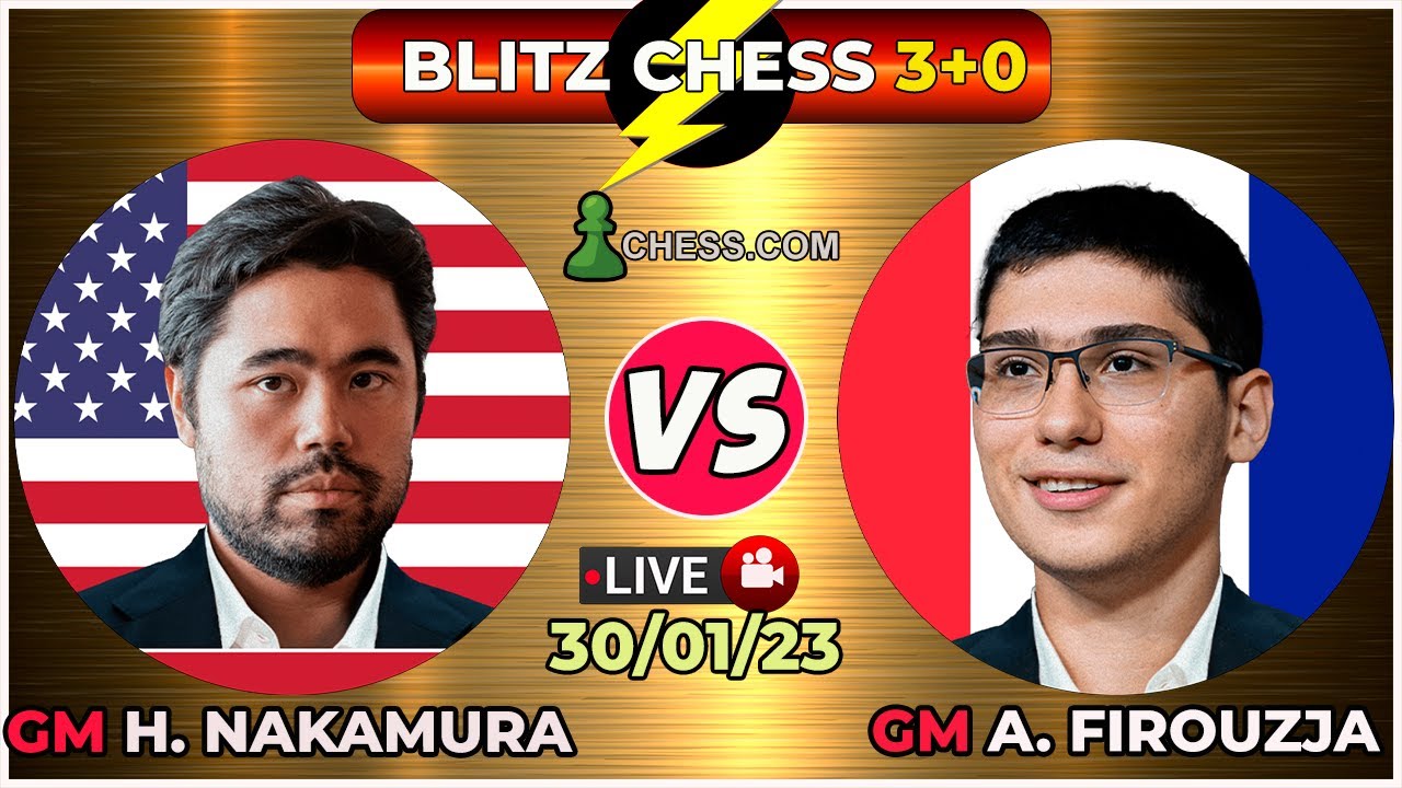 Hikaru Nakamura Vs Alireza Firouzja | Blitz Chess Online 3+0 | 30-01-23 ...