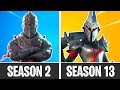 Evolution of Tier 100 Skins in Fortnite (Season 1-Season 13)