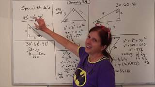 Geometry: Special Right Triangles (9.4)