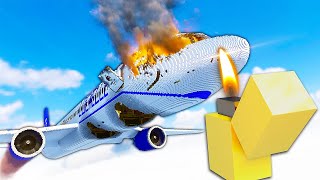 Causing a Plane CRASH from a LIGHTER - Teardown Mods Gameplay