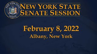 New York State Senate Session - 02/08/22