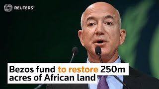Bezos fund to restore 250m acres of African land