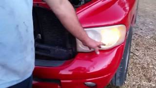 2002 - 2008 Dodge Ram Headlight replacement. Better more simple way