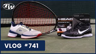 Nike Vapor Pro & Lacoste Tennis Shoes are here & essential court gear (racquet/grip/string) VLOG 741