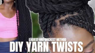 DIY EXTRA LONG YARN TWISTS | EASIEST, QUICKEST, AND NEATEST METHOD