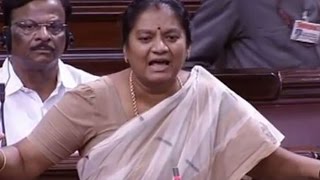 SHOCKING: AIADMK's Sasikala Pushpa Crying in Rajyasabha