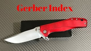 Gerber Index model 30-001355 linerlock knife aluminum scales