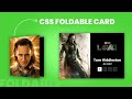 CSS 3D Foldable Card | CSS 3D Flip Card Hover Effects