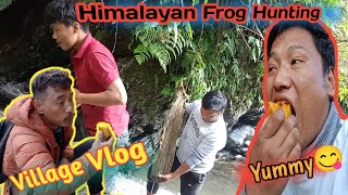 Himalayan Toad Hunting||Village Vlog😋गाउले अर्गानिक खाजा फर्सी (Pumpkin) खादै @AccentMgr