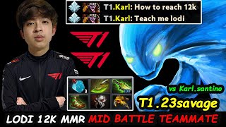 23savage Morphling LODI 12K MMR vs Karl Santino T1 Teammate Dota 2 pro Gameplay