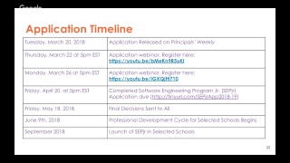 SEPjr Cohort 3 Application Overview