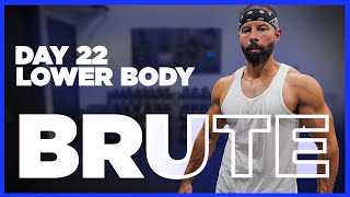 BRUTE Dumbbell Bodybuilding Program - DAY 22 (LOWER BODY WORKOUT)