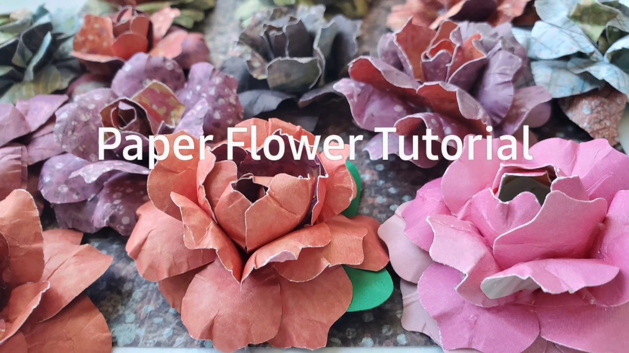 Paper Flower Tutorial Youtube