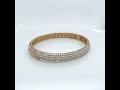 18k yellow gold diamond bangle