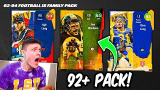 92+ Football is Family Pack! I Got an INSANE LTD PULL!