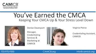 CMCA Recertification & Annual Service Fee… A Free, Interactive Webinar