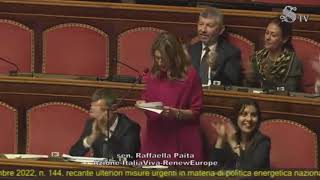 Paita  - Intervento in Senato (16.11.22)
