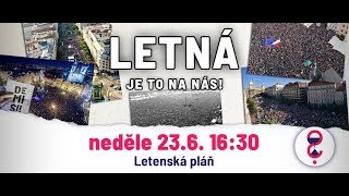 Protivládní demonstrace na pražské Letné