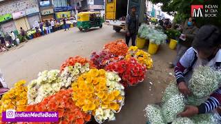 Wholesale Flower Market In Bengaluru's K.R. Market | Starts From 1:00 AM Everyday