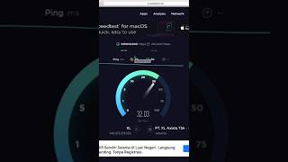 Test Kecepatan Internet XL Fiberhome 100 Mbps