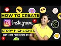 How to create Instagram Story Highlight Covers (In HINDI) | Easiest Method