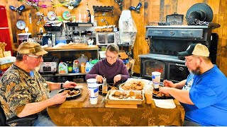 Traditional Trout Fry Over Wood Stove