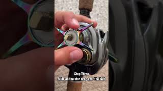 How to install Gomexus star drag on Shimano #fishing #shimanofishing #shimanoslxdc #bassfishing