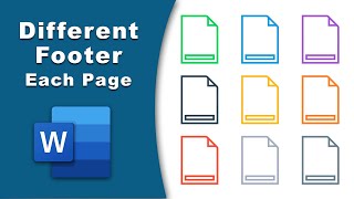 How to insert different footers on each page in Microsoft word